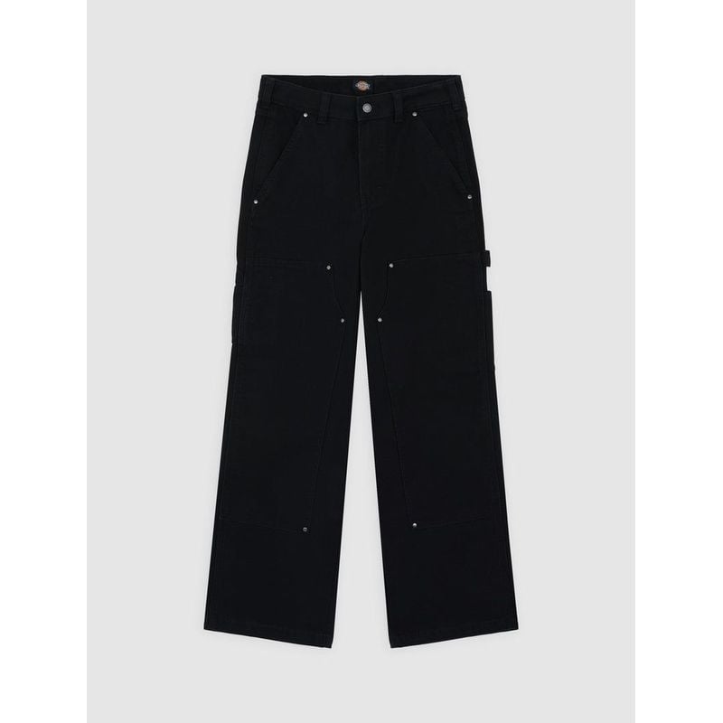 Pantalón Double Knee Canvas - Negro - Mujer