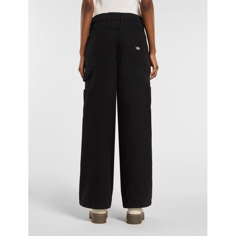 Pantalón Double Knee Canvas - Negro - Mujer
