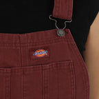 Canvas Andorra Dungarees - Red/Rust - Women
