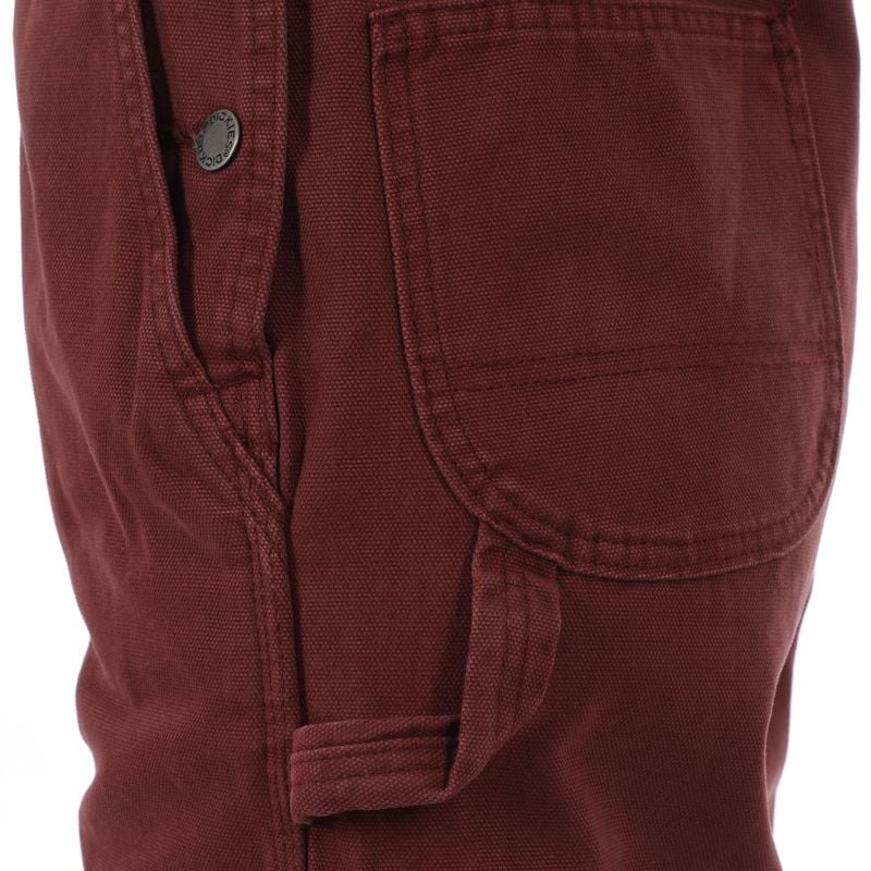 Canvas Andorra Dungarees - Red/Rust - Women