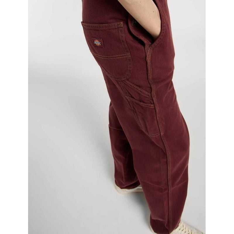 Canvas Andorra Dungarees - Red/Rust - Women