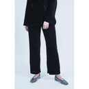 Pantalón recto estampado - Stripe Burnout Black