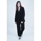 Pantalón recto estampado - Stripe Burnout Black