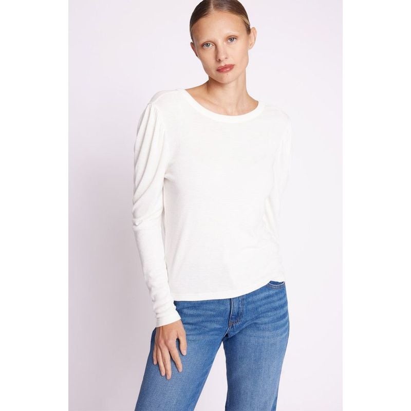Round Neck Backless T-Shirt - Navy