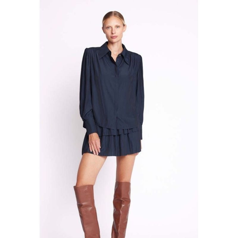 Chemise A Col Pointu - Noir