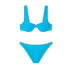 Top de bikini estilo balconette Bluebird - Azul