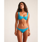 Top de bikini estilo balconette Bluebird - Azul