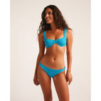 Top de bikini estilo balconette Bluebird - Azul