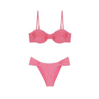 Braguita de bikini de cobertura media Rosé - Rosa