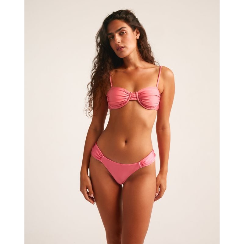 Braguita de bikini de cobertura media Rosé - Rosa