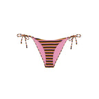 Braguita de bikini clásica con lazo de mariposa - Multicolor