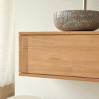 Basic - Meuble Sous Vasque - Teck - Naturel