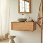 Basic - Meuble Sous Vasque - Teck - Naturel
