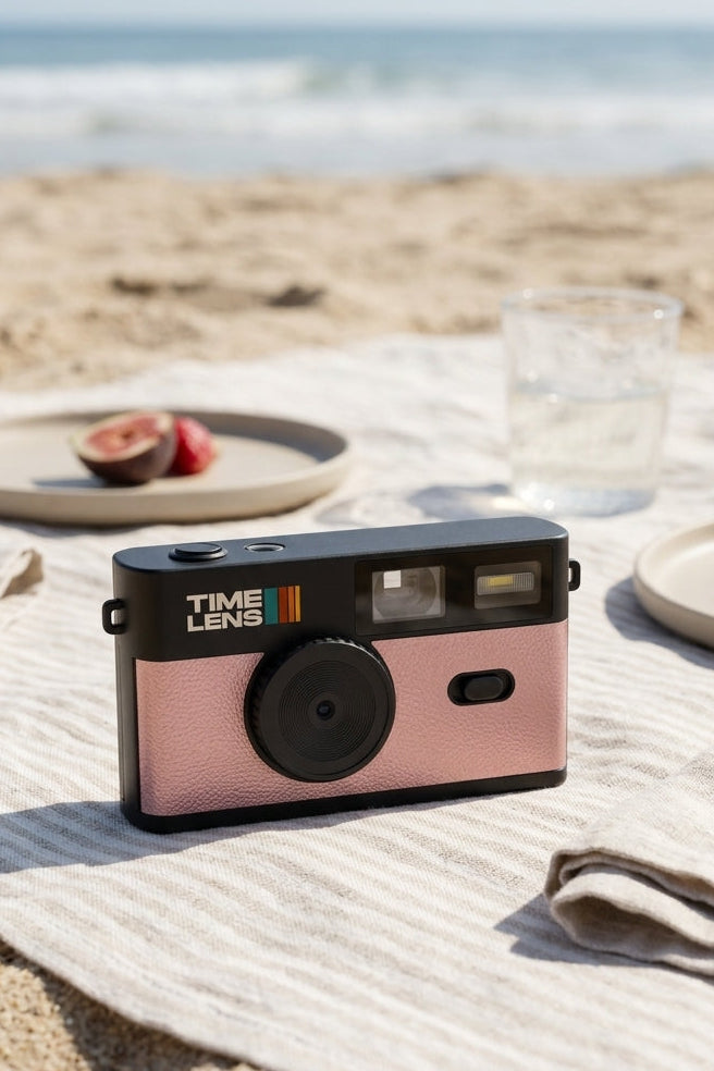Timelens® Pop Edition 80'S Pink Gold Camera