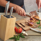 Sauter - Ceppo Per Coltelli - Legno Di Hevea - Marrone Chiaro