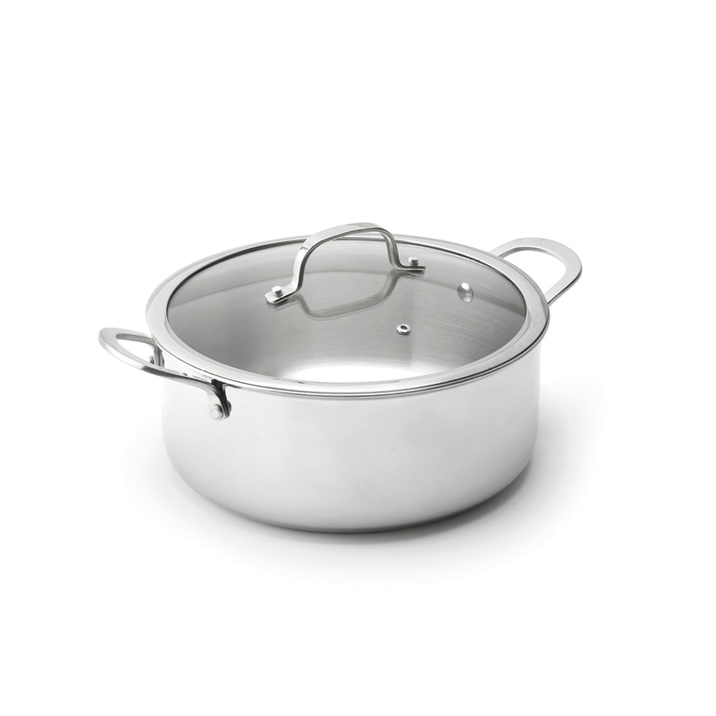 Sauter - Kastrull Triply Med Lock - Rostfritt Stål 430 - Silver