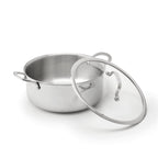 Sauter - Kastrull Triply Med Lock - Rostfritt Stål 430 - Silver