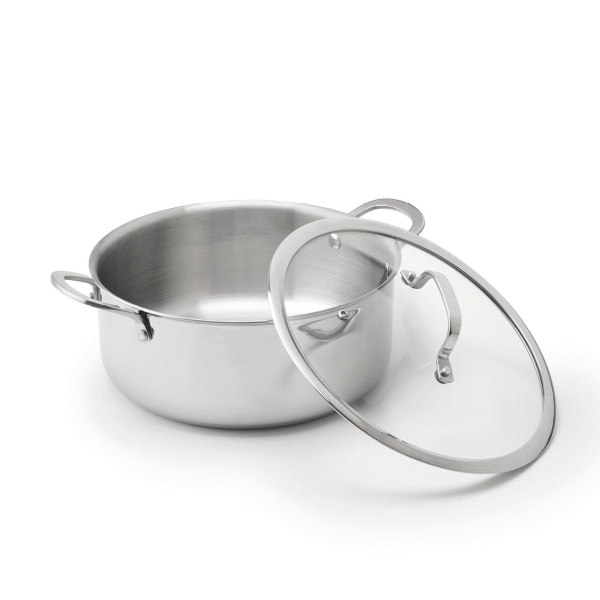 Sauter - Kastrull Triply Med Lock - Rostfritt Stål 430 - Silver
