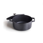 Sauter - Cocotte Rotonda Con Coperchio - Ghisa - Nero