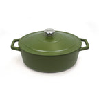 Sauter - Cocotte Ovale Con Coperchio - Ghisa - Verde