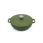 Sauter - Sauteuse Ronde Avec Couvercle - Fonte - Vert