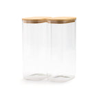 Sauter - Set De 2 Boîtes De Conservation Avec Couvercle - Verre Borosilicaté - Transparent