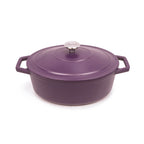Sauter - Cocotte Ovale Con Coperchio - Ghisa - Viola