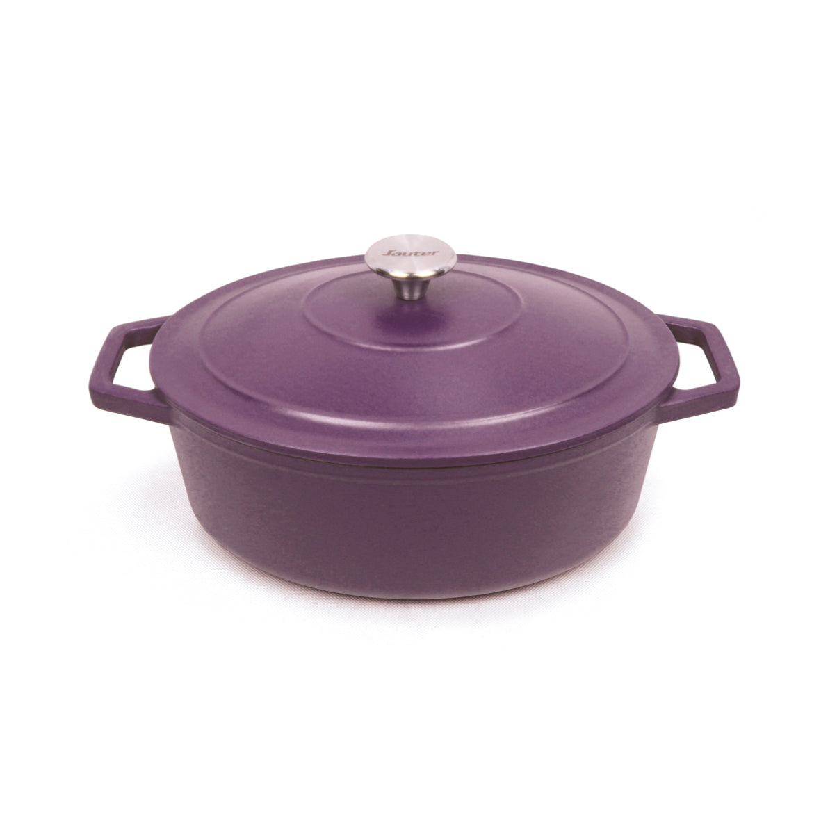 Sauter - Cocotte Ovale Con Coperchio - Ghisa - Viola