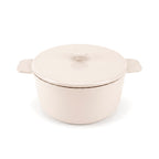 Sauter - Round Casserole Dish with Lid - Cast Iron - Cream