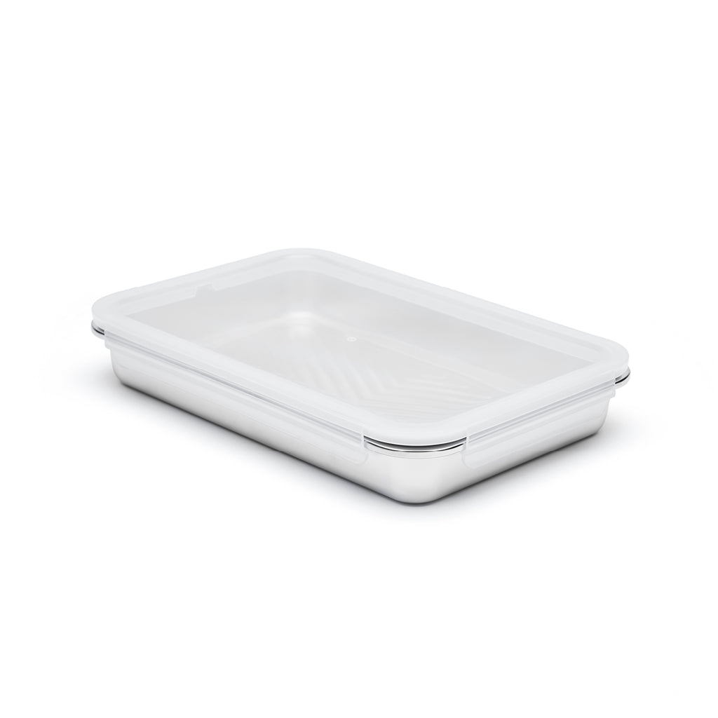 Sauter - Set De 6 Récipients Avec Couvercle En Pp - Acier Inoxydable 304 - Argent