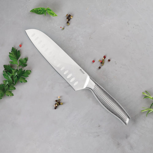 Couteau Santoku - Argenté - 18cm