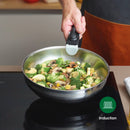 Set De 3 Poêles En Inox Avec Poignée Amovible - Argenté