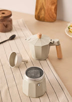 Thera Moka Retro - Cafetière Italienne - 350ml - Blanc Cassé