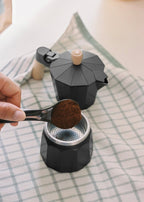 Thera Moka Retro - Italian Coffee Maker - 350ml - Black