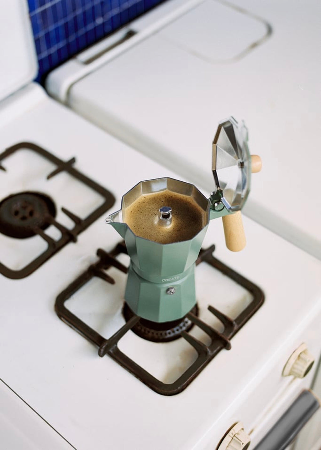 Thera Moka Retro - Cafetière Italienne - 350ml - Sauge