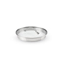 Couvercle En Verre Avec Bouton En Inox - Transparent/Argenté - 3 Tailles