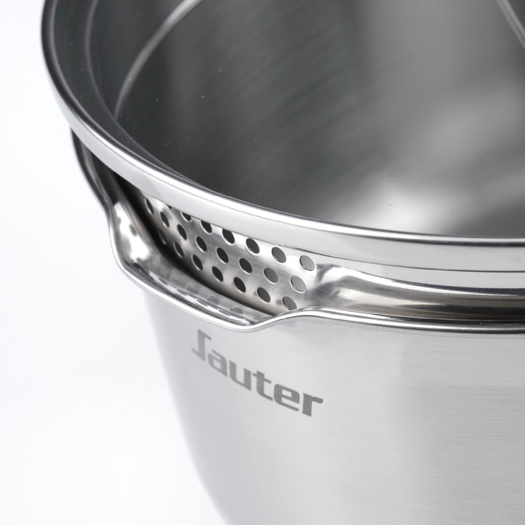Glass Lid With Stainless Steel Button - Transparent/Silver - 3 Sizes