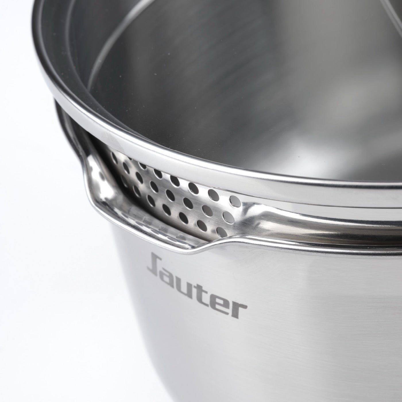 Glass Lid With Stainless Steel Button - Transparent/Silver - 3 Sizes