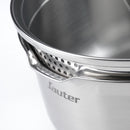 Couvercle En Verre Avec Bouton En Inox - Transparent/Argenté - 3 Tailles