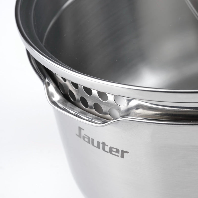 Couvercle En Verre Avec Bouton En Inox - Transparent/Argenté - 3 Tailles
