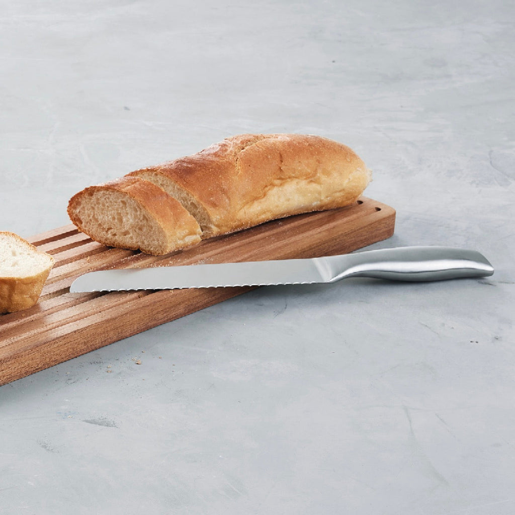 Cuchillo de Pan Inox con Mango Hueco - Plateado - 20cm