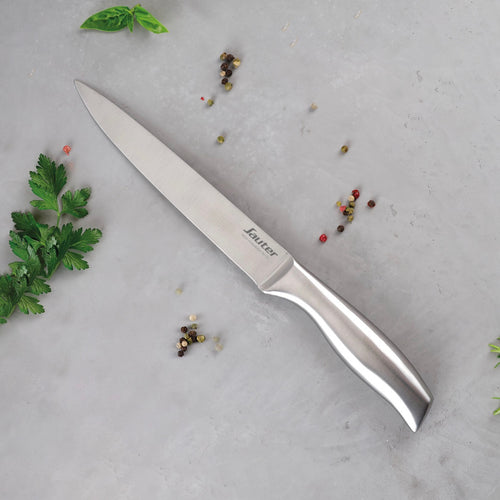 Couteau À Découper Inox Avec Manche Creux - Argenté - 20cm