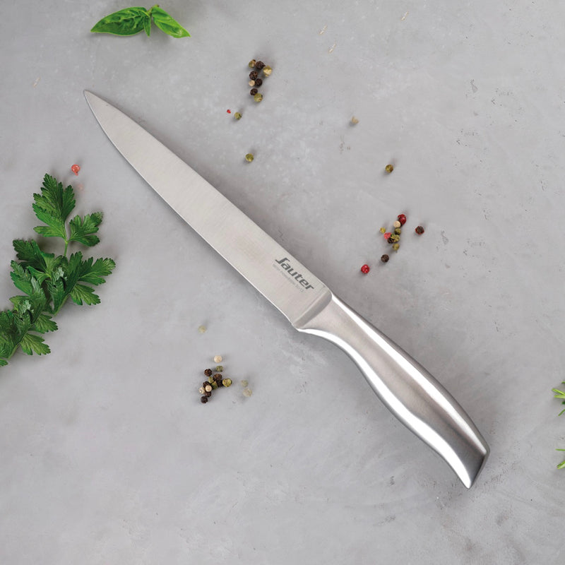 Couteau À Découper Inox Avec Manche Creux - Argenté - 20cm