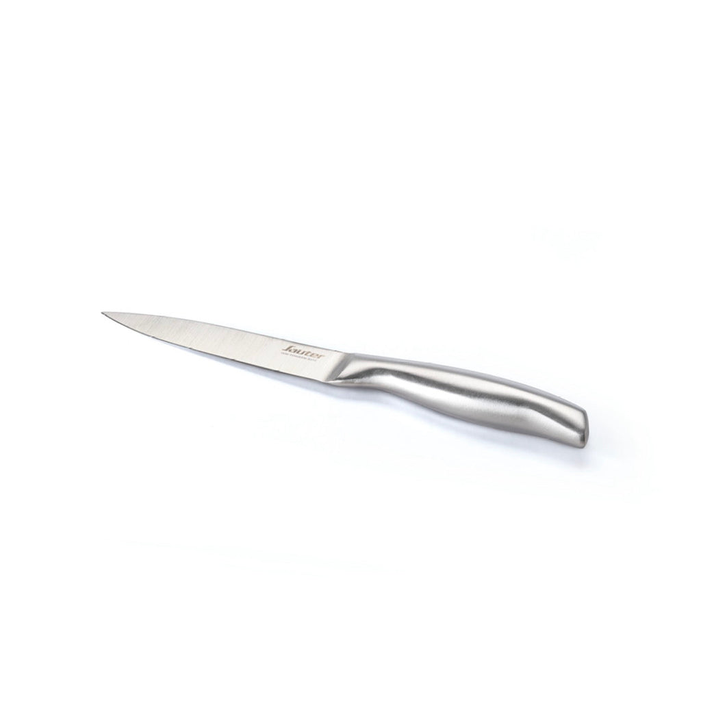 Cuchillo de oficio de acero inoxidable con mango hueco - Plateado - 12.5 cm