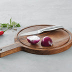Cuchillo de oficio de acero inoxidable con mango hueco - Plateado - 12.5 cm
