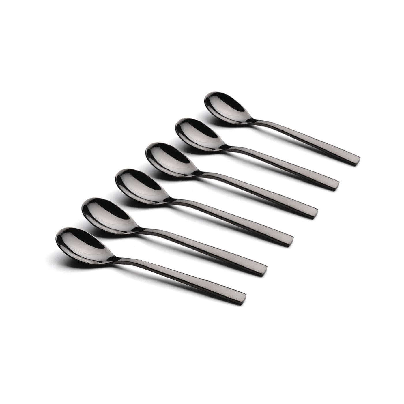 Set of 6 Coffee Spoons - Black
