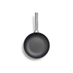 Cast Iron Frying Pan Honeycomb Structure With Stainless Steel Handle - Black - 3 Sizes