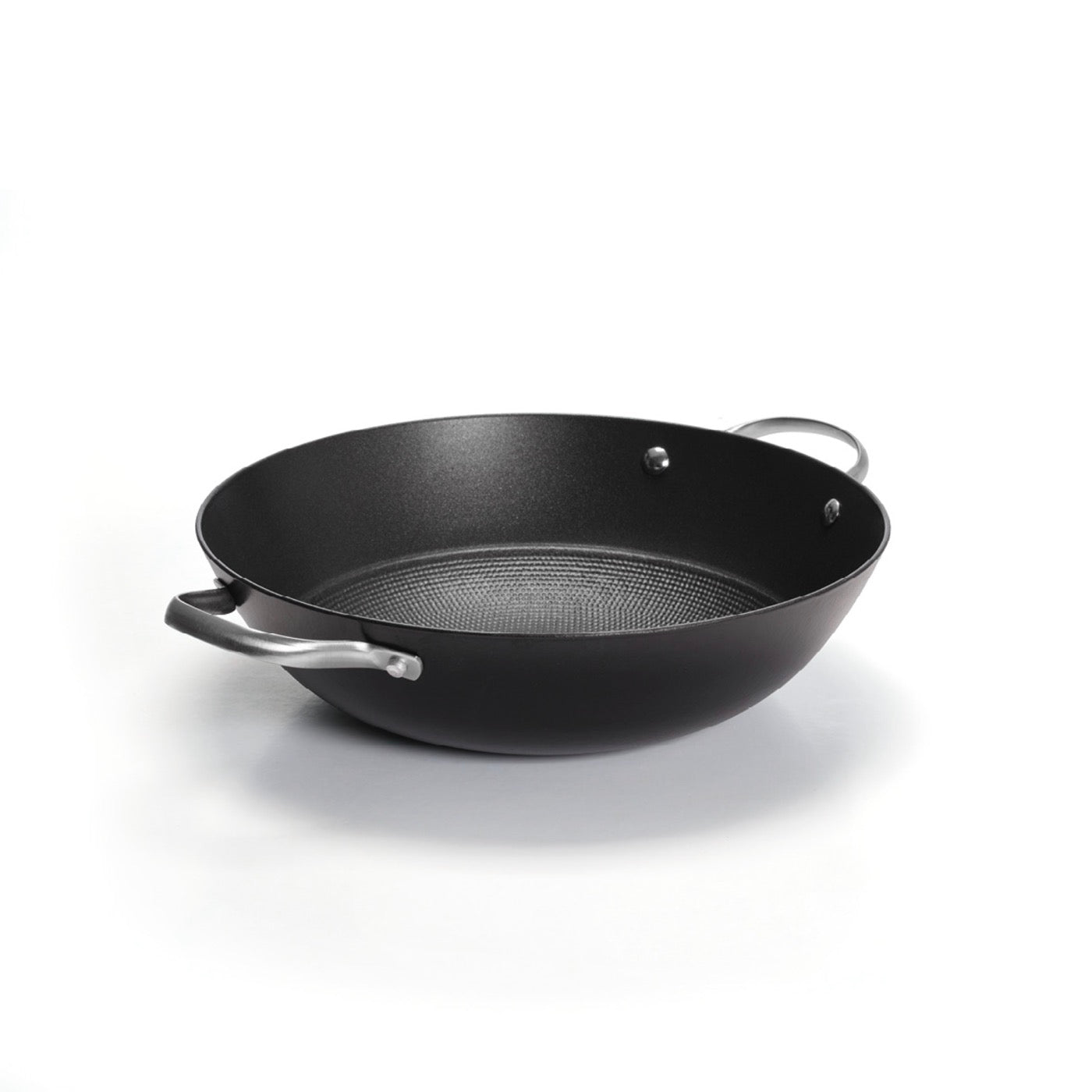 Estructura alveolar Wok de hierro fundido - Negro - 30 cm