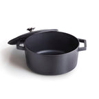 Cazuela Redonda de Hierro Fundido - Negra - 28cm