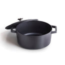 Cocotte Ronde En Fonte - Noir - 28cm